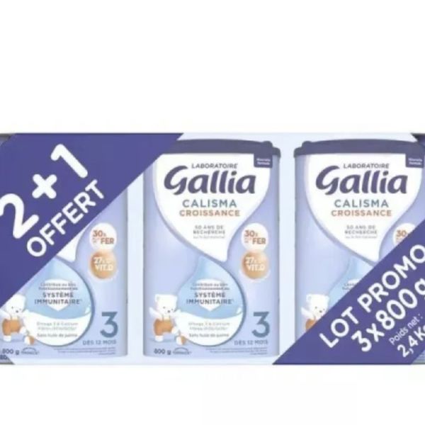 Gallia Tripack Croissance 21